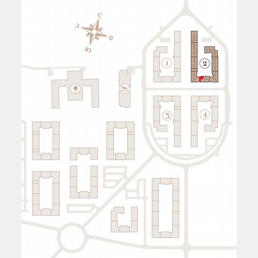 3-к. квартира, 78,1 м², 2/4 эт.