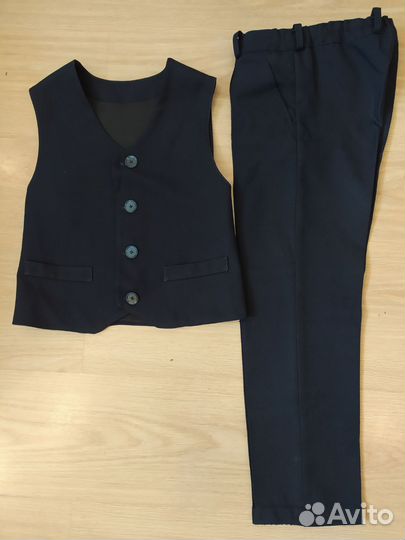 Костюм школьный темно-синий 122-128 ф.Елена Шварц