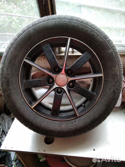 Диски литые R15 5x114,3 бу + Шины