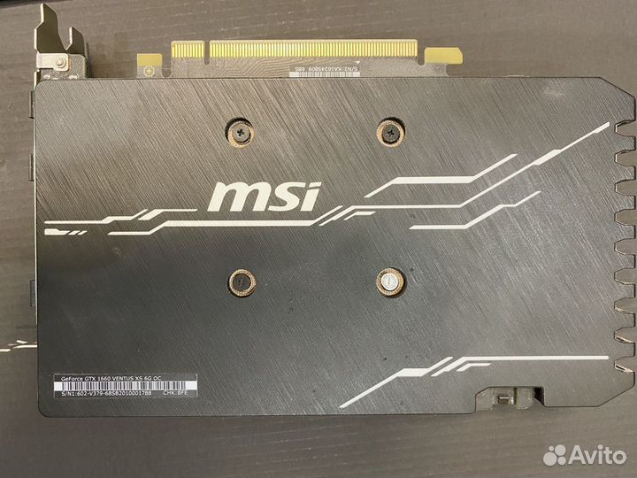 Видеокарта MSI GeForce GTX 1660 ventus XS OC 6Gb