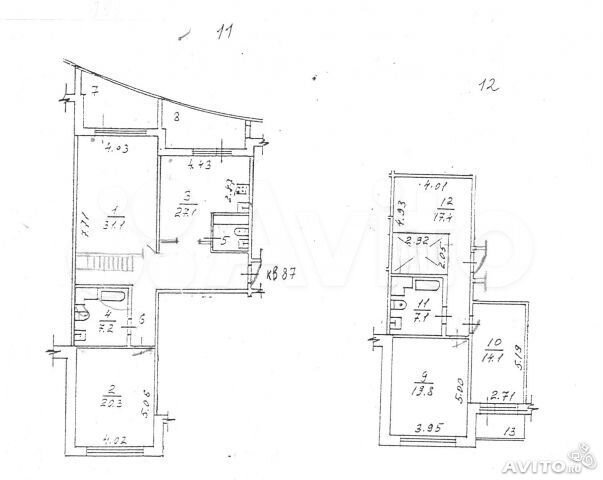 4-к. квартира, 163 м², 11/12 эт.