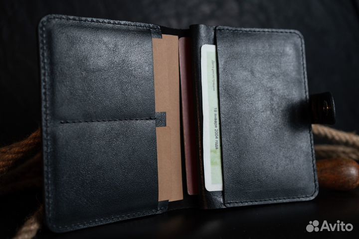 Обложка для автодокументов / документов / из кожи