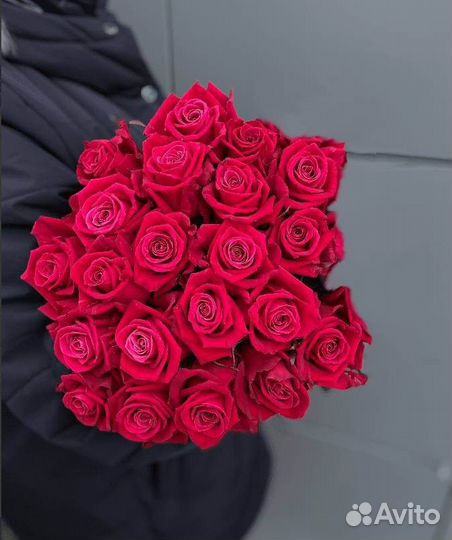 Цветы розы 40см в ассортименте