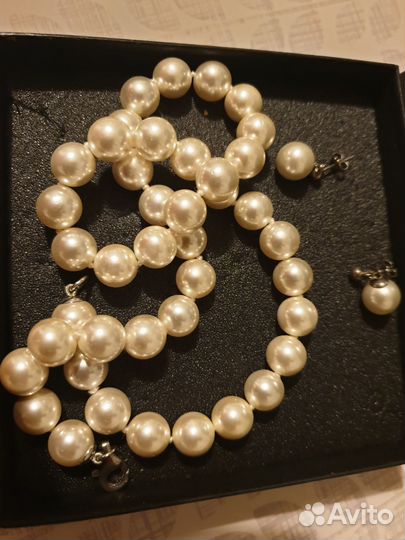 Бижутерия-Ожерелье под жемчуг с сережками