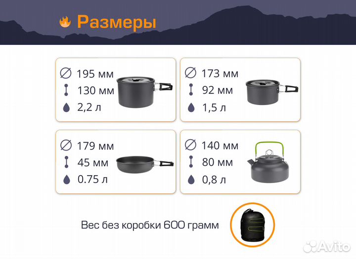 Набор посуды Cooking set DS-508