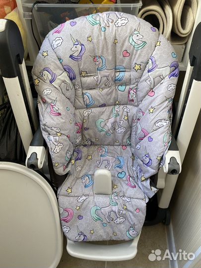 Peg perego siesta стульчик темно-коричневый