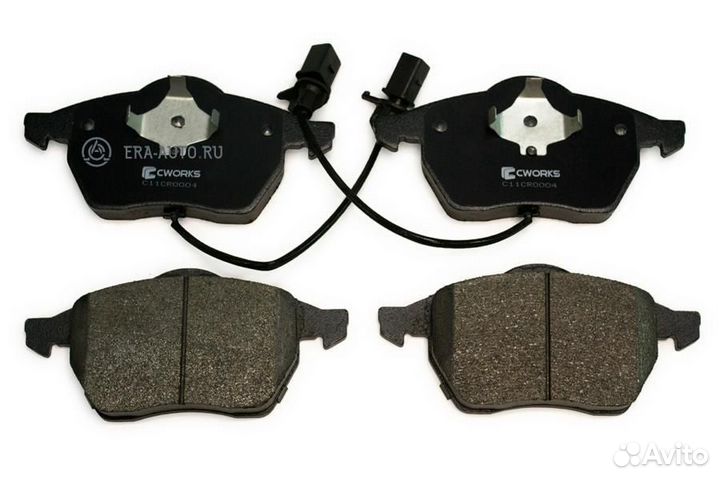 Cworks C11CR0004 Тормозные колодки передние Low Metallic C11CR0004