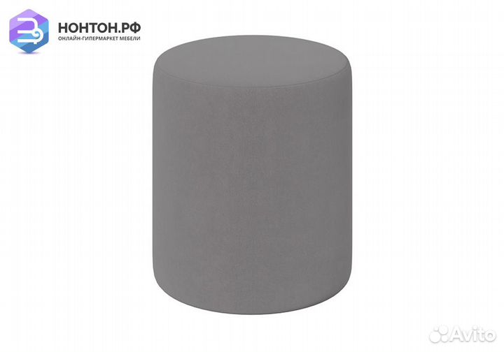 Пуф тип 9 светло-серый