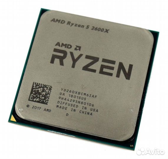 Процессор AMD Ryzen 5 2600X AM4, 6 x 3600 мгц