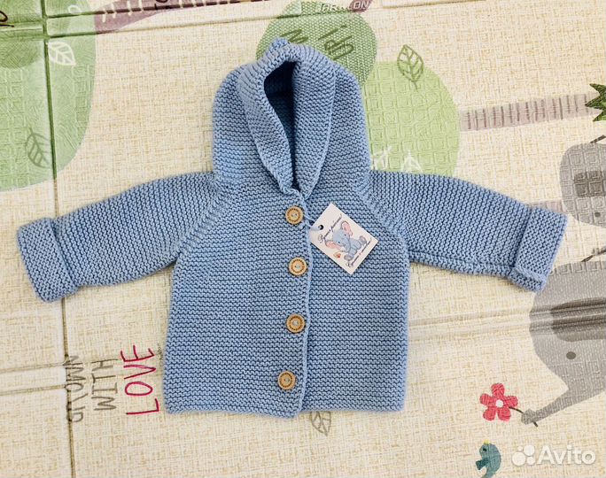 Кофта вязаная ручья работа