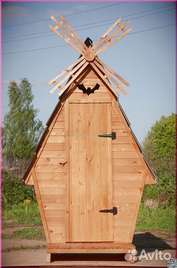 Дачный туалет с установкой SUN339