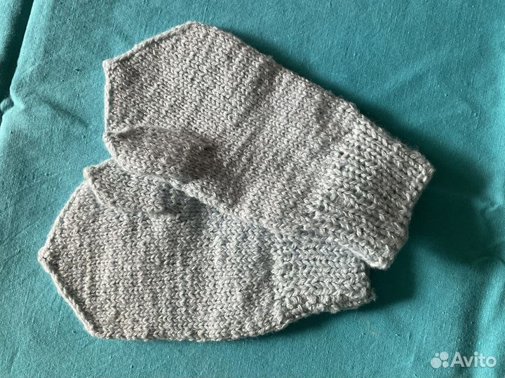 Варежки шерстяные детские ручной вязки 8—12 мес