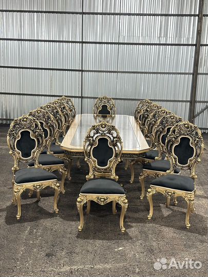 Стол обеденный со стульями