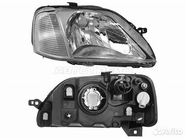 Фара renault, renault logan, renault logan 05-14