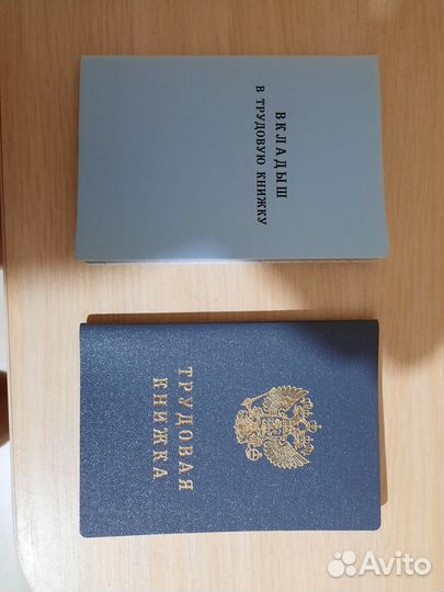 Трудовая книжка со вкладышем