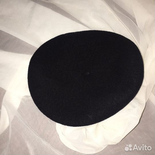 Черный берет, винтаж