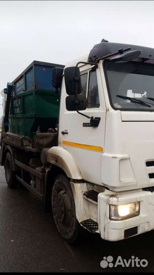 Вывоз мусора контейнером 8 м3