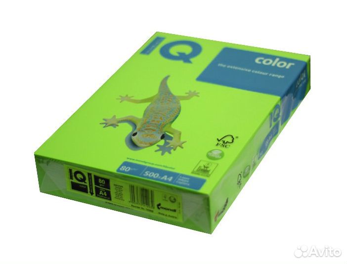 Бумага цветная для печати IQ Color (зеленая)