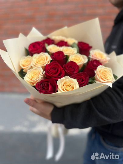 Букет из 25 роз Голландия и Эквадора