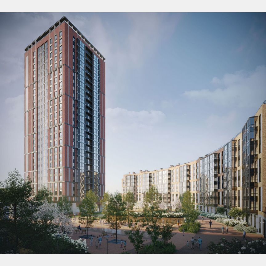 2-к. квартира, 68,8 м², 2/25 эт.