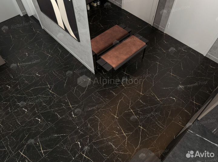 Alpine floor Stone Mineral Core Неро есо 4-27