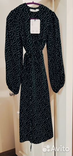 Платье миди на запах,новое, р-р 44