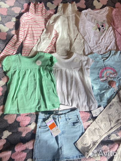Новая одежда для девочки пакетом 98 104