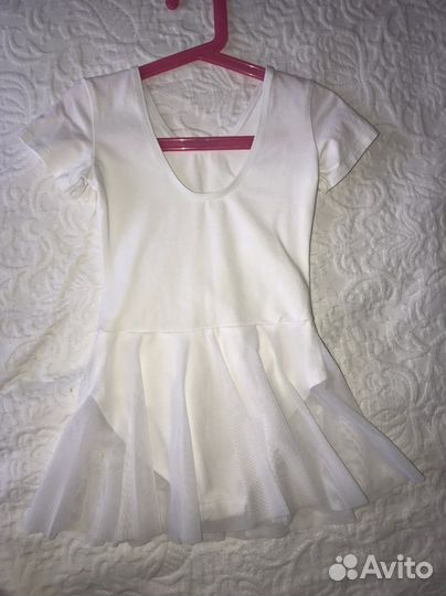 Гимнастический купальник и юбка р 122-128