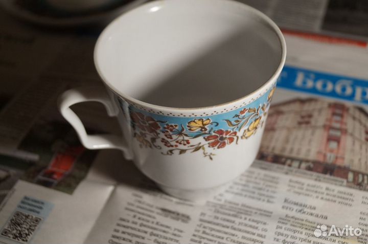 Чайная пара. Рижский фарфоровый завод. 80-е