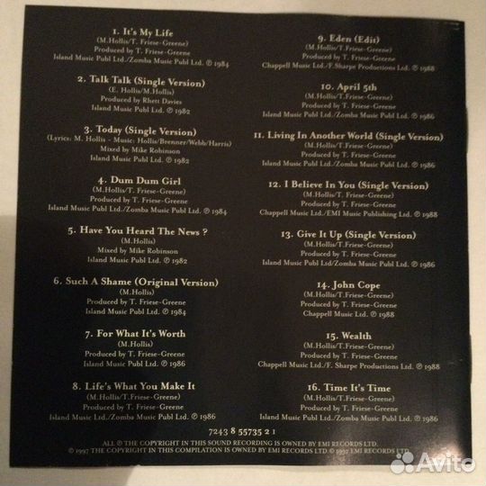 CD Talk Talk/ The Very Best Of, 1997,EU nm