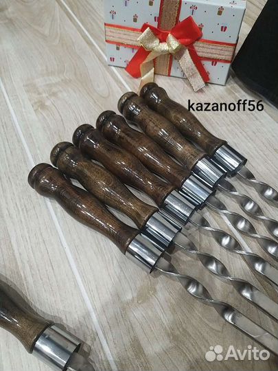 Охотничий нож и шампура / подарок шефу