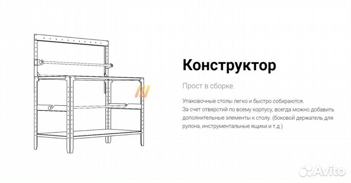 Упаковочные столы для склада от производителя