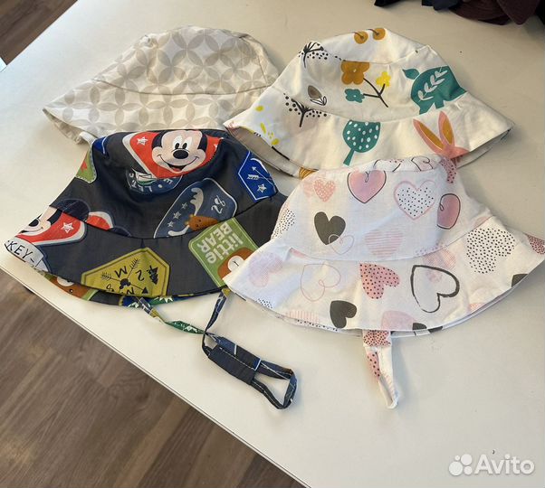 Панамки, косынки на резинке новые в наличии