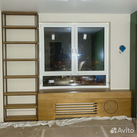 Деревянный подоконник. Экран для батареи