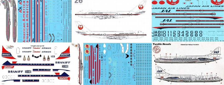 1/144 Ливреи - Декали Г.А иностранные