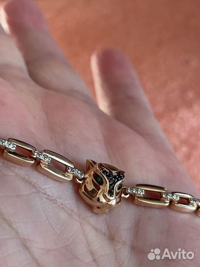 Золотой браслет с бриллиантами