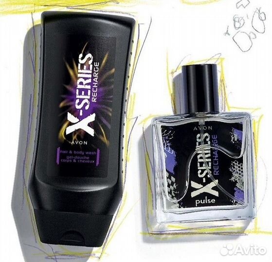 Avon X-Series Pulse Recharge аромат мужской набор