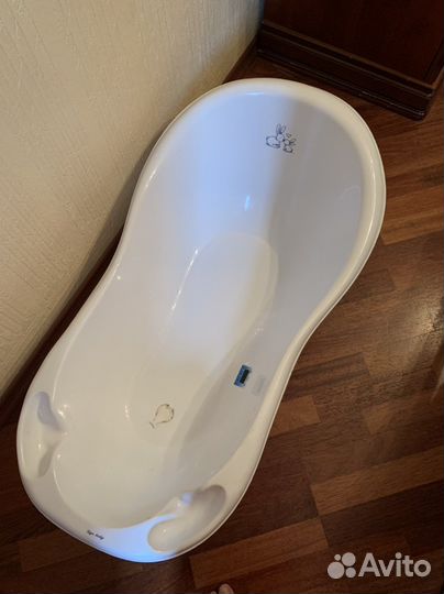 Ванночка детская для купания со сливом (tega baby)