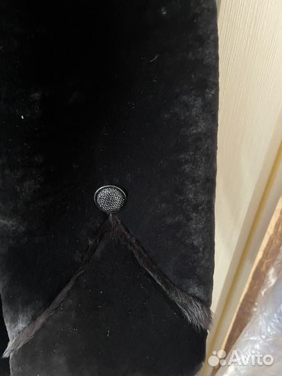 Шуба мутоноваяс песцом