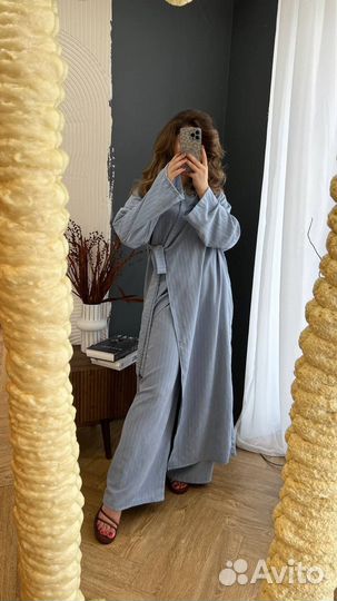 Платье кимоно с брюками