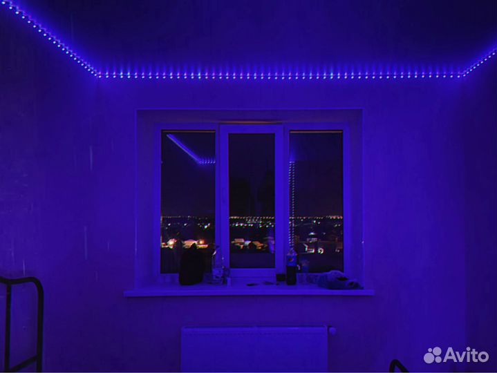 Светодиодная rgb лента 5 метров новогодняя