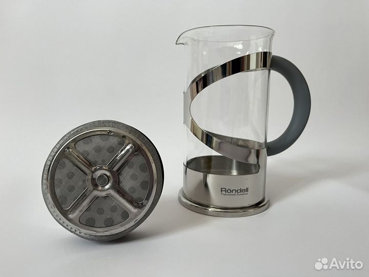 Rondell френч пресс crystal grey заварочный чайник