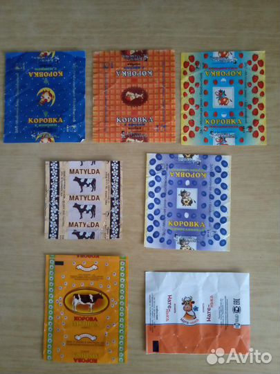 Фантики от конфет. Коровка