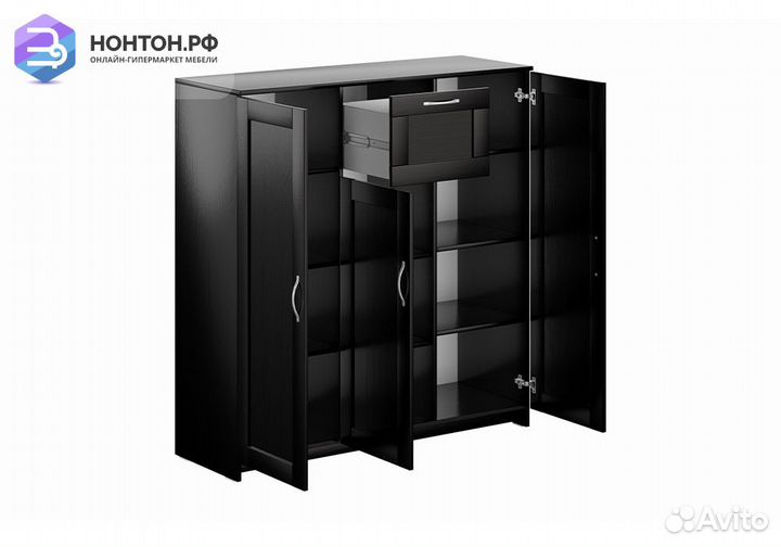 Комод с дверцами Сириус 1 ящик дуб венге