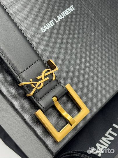 Ремень женский кожаный YSL Saint Laurent Cassandre