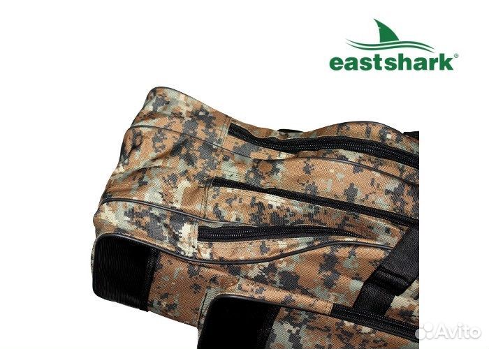 Чехол для удилищ East Shark 3 секции Пиксель 1,5 м