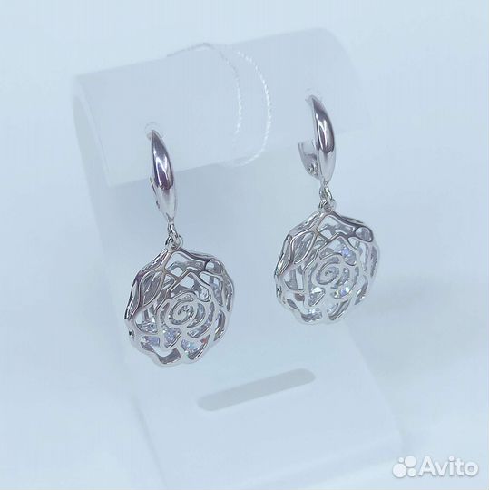 Серьги серебро