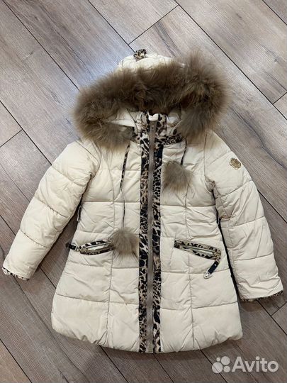 Пальто зимнее для девочки 122