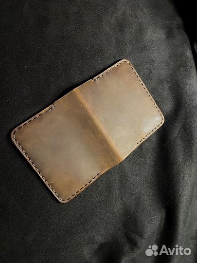 Складной кардхолдер кожаный