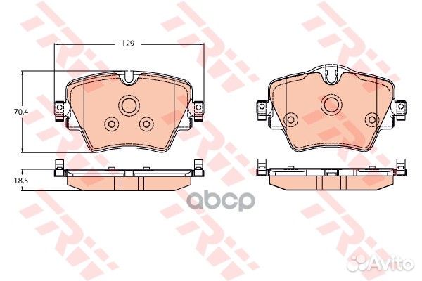 Колодки торм.пер. GDB2098 TRW
